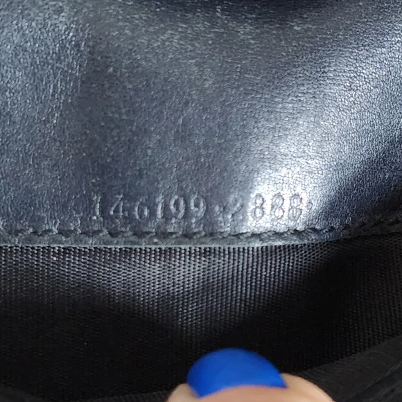 Gucci GG Black Guccissima Long Trifold Snap Wallet W/ Gucci Gold Horsebit Accent - Picture 9 of 16